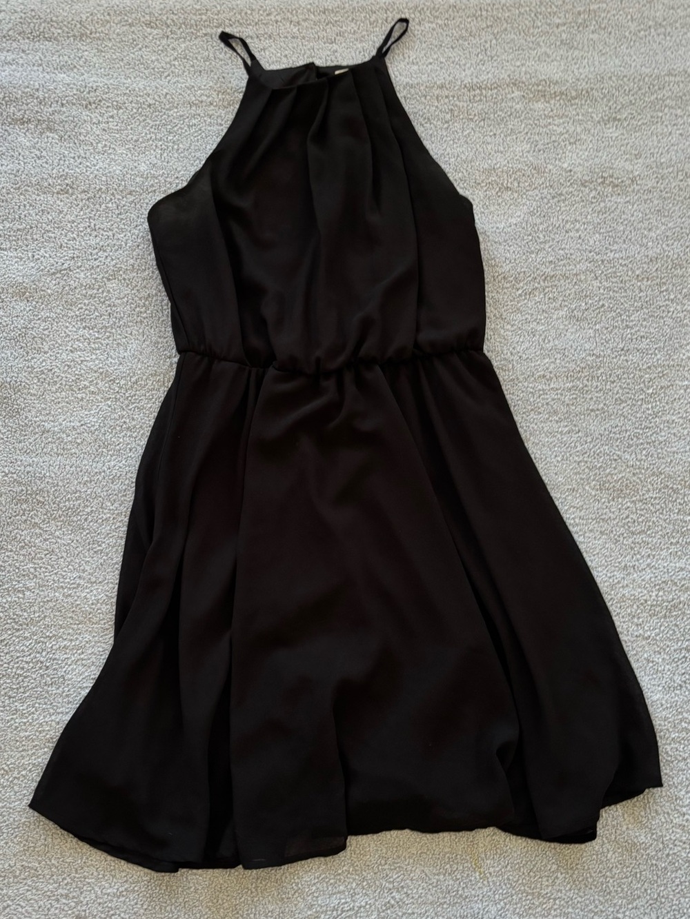 Blue Rain Black Mini Dress